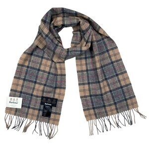 Barbour Tartan Lambswool Scarf Outdoors Hiking Work Wool Plaid Cabincore Country